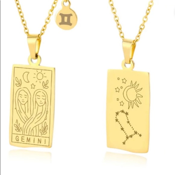 18k gold VIRGO ♍️ zodiac sign necklace - Picture 6 of 15